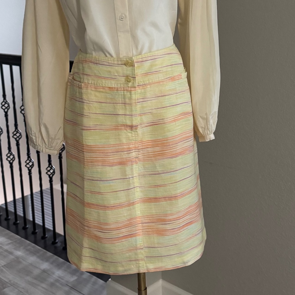 Harve Bernard Skirt MultiColored Striped Size 10